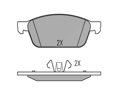 Meyle Bremsbeläge vorne (Satz) [Hersteller-Nr. 0252573618/PD] für Ford von MEYLE