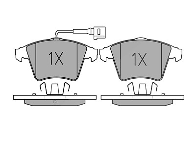 Meyle Bremsbeläge vorne (Satz) mit VWK [Hersteller-Nr. 0252374619/W] für VW von MEYLE