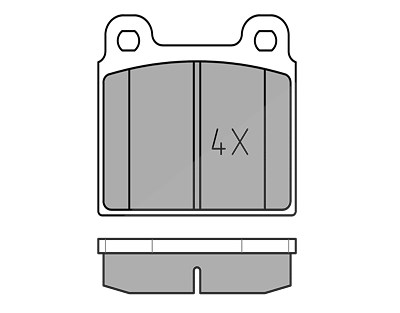 Meyle Bremsbelagsatz, Scheibenbremse [Hersteller-Nr. 0252001118] für VW von MEYLE