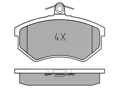 Meyle Bremsbelagsatz, Scheibenbremse [Hersteller-Nr. 0252066919] für Audi, Seat, VW von MEYLE