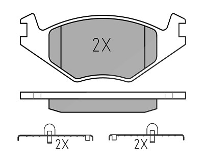 Meyle Bremsbelagsatz, Scheibenbremse [Hersteller-Nr. 0252088715] für Seat, VW von MEYLE