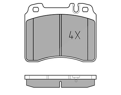 Meyle Bremsbelagsatz, Scheibenbremse [Hersteller-Nr. 0252115317] für Mercedes-Benz von MEYLE