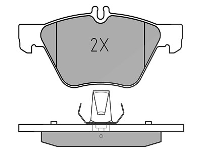 Meyle Bremsbelagsatz, Scheibenbremse [Hersteller-Nr. 0252167020] für Chrysler, Mercedes-Benz von MEYLE