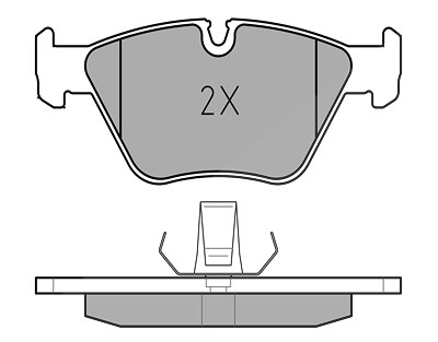 Meyle Bremsbelagsatz, Scheibenbremse [Hersteller-Nr. 0252167720] für BMW von MEYLE
