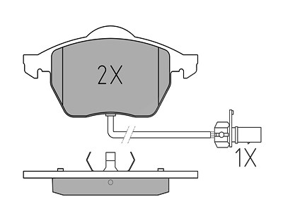 Meyle Bremsbelagsatz, Scheibenbremse [Hersteller-Nr. 0252184919/W] für Ford, Seat, VW von MEYLE