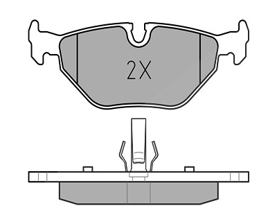 Meyle Bremsbelagsatz, Scheibenbremse [Hersteller-Nr. 0252193417] für BMW, Mg, Rover, Saab von MEYLE