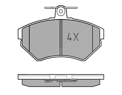 Meyle Bremsbelagsatz, Scheibenbremse [Hersteller-Nr. 0252194516] für Seat, VW von MEYLE