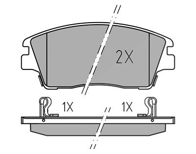 Meyle Bremsbelagsatz, Scheibenbremse [Hersteller-Nr. 0252232917] für Hyundai, Kia von MEYLE