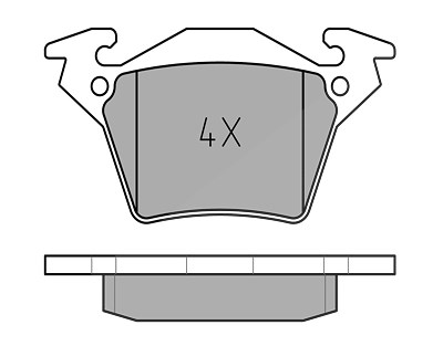 Meyle Bremsbelagsatz, Scheibenbremse [Hersteller-Nr. 0252302017] für Mercedes-Benz von MEYLE