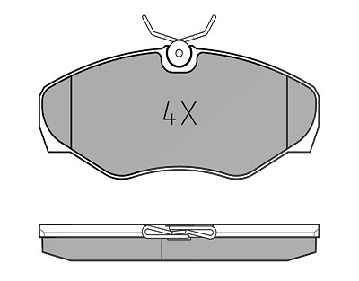 Meyle Bremsbelagsatz, Scheibenbremse [Hersteller-Nr. 0252309918] für Nissan, Opel, Renault, Vauxhall von MEYLE