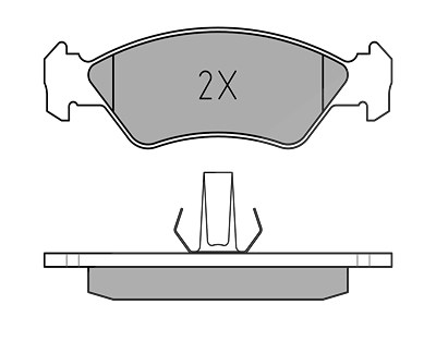 Meyle Bremsbelagsatz, Scheibenbremse [Hersteller-Nr. 0252310217] für Ford, Mazda von MEYLE