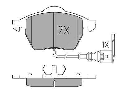 Meyle Bremsbelagsatz, Scheibenbremse [Hersteller-Nr. 0252339219/W] für Audi, Seat, Skoda, VW von MEYLE