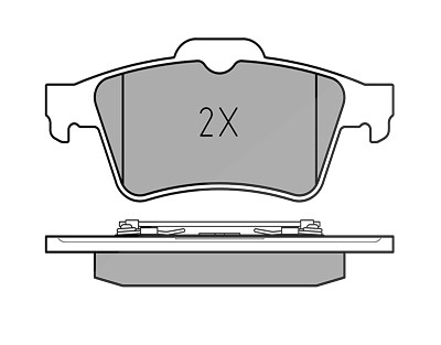 Meyle Bremsbelagsatz, Scheibenbremse [Hersteller-Nr. 0252348216/PD] für Ford, Nissan, Renault von MEYLE