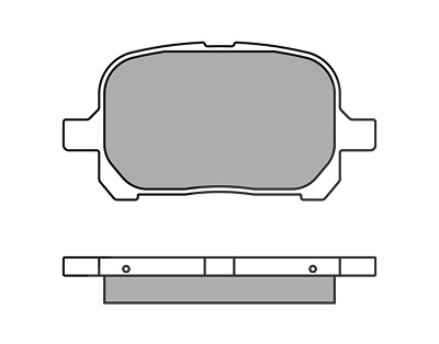 Meyle Bremsbelagsatz, Scheibenbremse [Hersteller-Nr. 0252351317] für Lexus, Toyota von MEYLE
