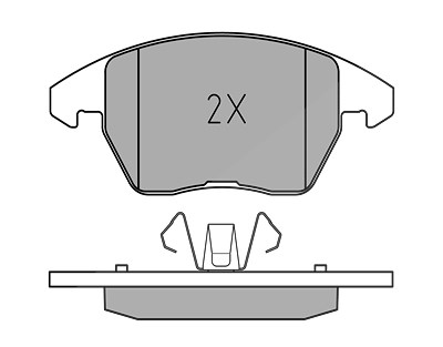 Meyle Bremsbelagsatz, Scheibenbremse [Hersteller-Nr. 0252358919] für Audi, Citroën, Peugeot, Seat, VW von MEYLE