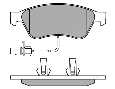 Meyle Bremsbelagsatz, Scheibenbremse [Hersteller-Nr. 0252389620/PD] für Audi, VW von MEYLE