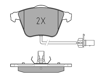 Meyle Bremsbelagsatz, Scheibenbremse [Hersteller-Nr. 0252395020/W] für Audi, Seat von MEYLE