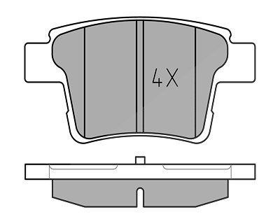 Meyle Bremsbelagsatz, Scheibenbremse [Hersteller-Nr. 0252426017] für Ford, Jaguar von MEYLE