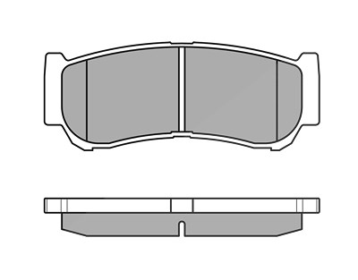 Meyle Bremsbelagsatz, Scheibenbremse [Hersteller-Nr. 0252448816/W] für Hyundai von MEYLE