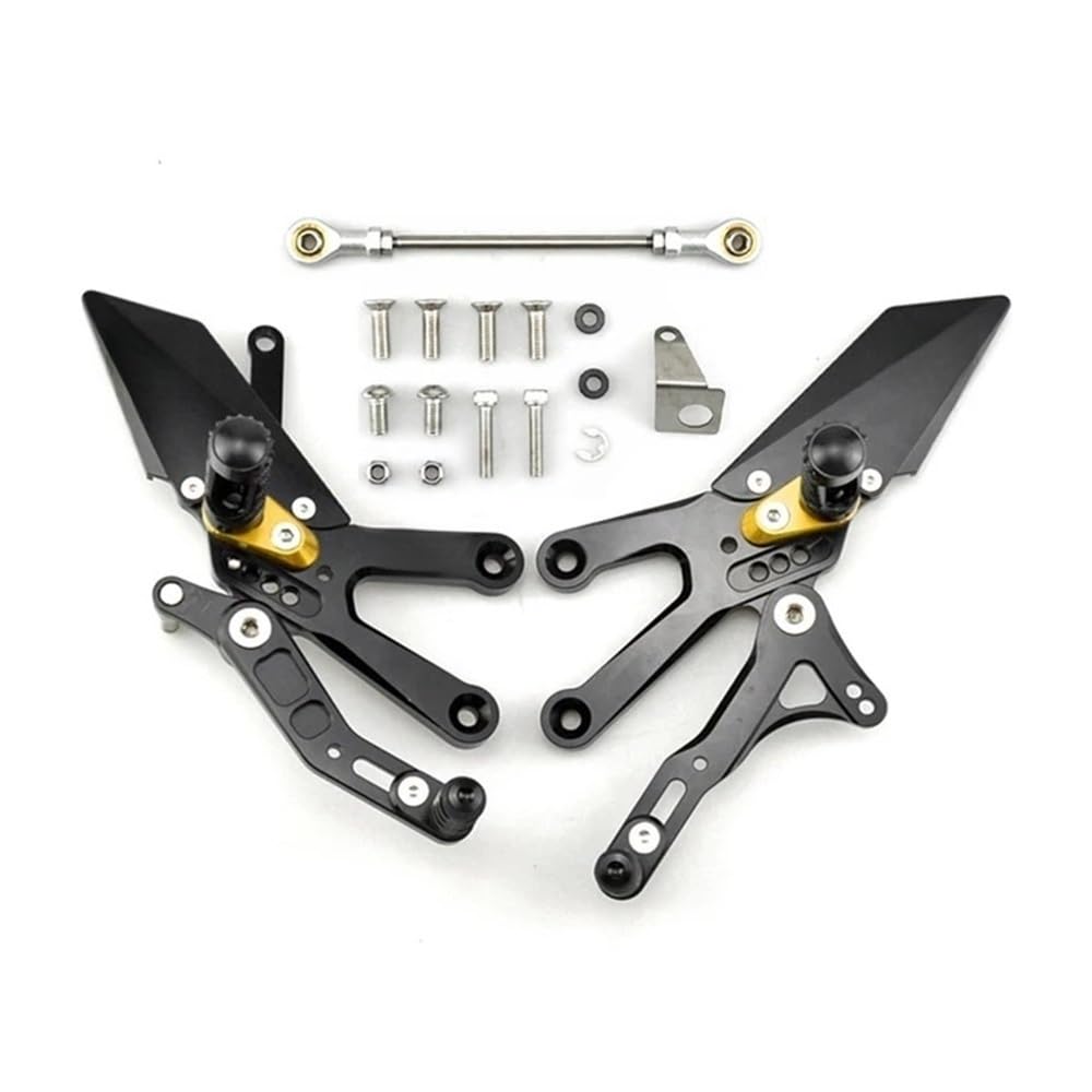 Fußstützenpedal Für Yam&aha YZF-R3 2015-2024 Hinten Sets Erhöhen Pedal Einstellbare Fußrastenanlage Motorrad Fußrasten Schalthebel Brems Kit von MEndip