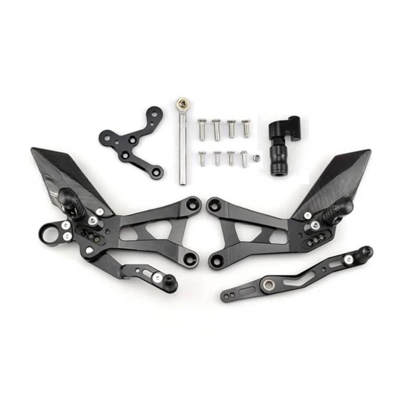 Fußstützenpedal Motorrad Fußstütze Für Yam&aha R6 2015-2024 Hinten Sets Erhöhen Pedal Einstellbare Fußrastenanlage Fußrasten Schalthebel Brems Kit von MEndip