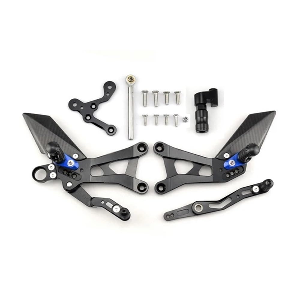 Fußstützenpedal Motorrad Fußstütze Für Yam&aha R6 2015-2024 Hinten Sets Erhöhen Pedal Einstellbare Fußrastenanlage Fußrasten Schalthebel Brems Kit von MEndip