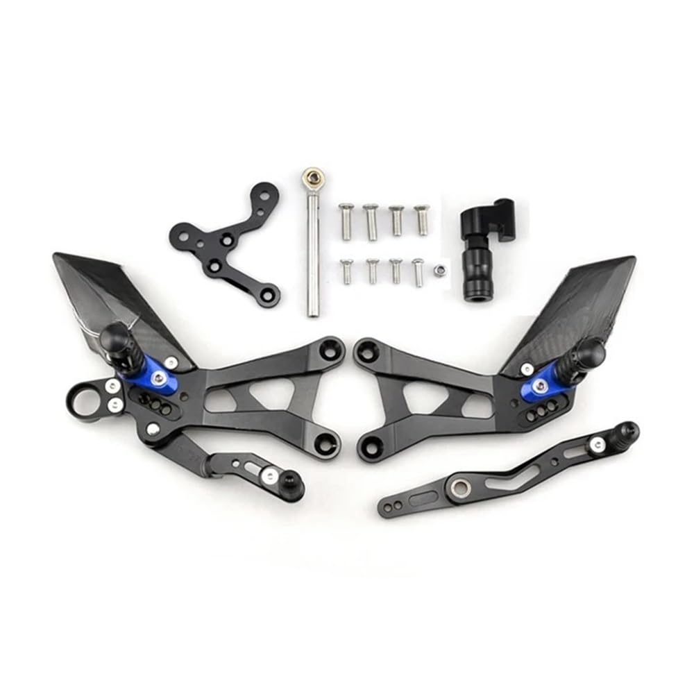 Fußstützenpedal Motorrad Fußstütze Für Yam&aha R6 2015-2024 Hinten Sets Erhöhen Pedal Einstellbare Fußrastenanlage Fußrasten Schalthebel Brems Kit von MEndip