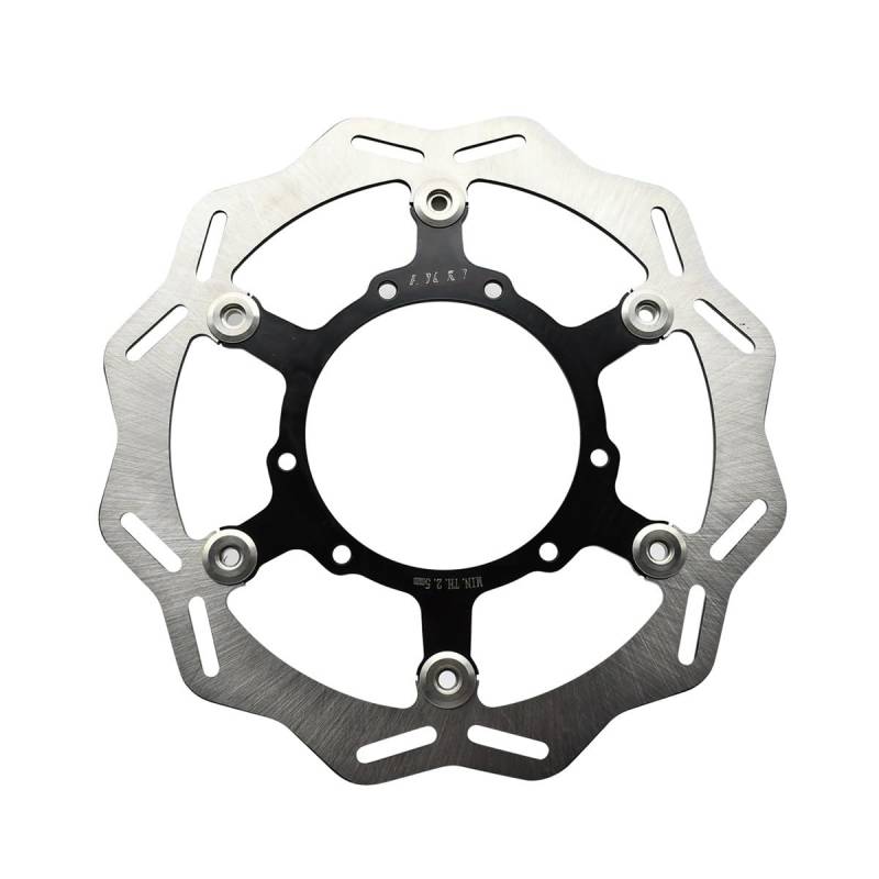 Motorrad Bremsscheibe Motorrad 260MM Vorne Bremsscheibe Rotor Halterung Für CR125R CR250E CR250R CRF250X CRF450R CRF450X CRF450RX 2007-2023 von MEndip