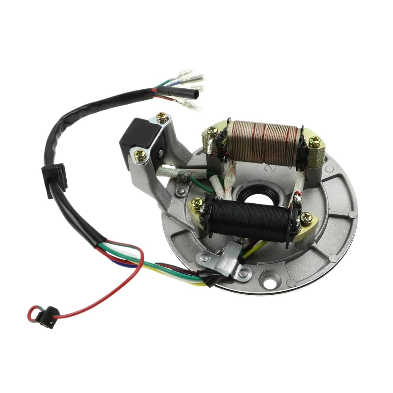 Motorrad-Generator-Statorspule 2 Spule Zündung Magneto Stator Platte Für 50cc 70cc 90cc 110cc 125cc Taotao Kazuma XR50 SSR 107 110 125 Cc Baja ATV Quad Dirt Bike von MEndip