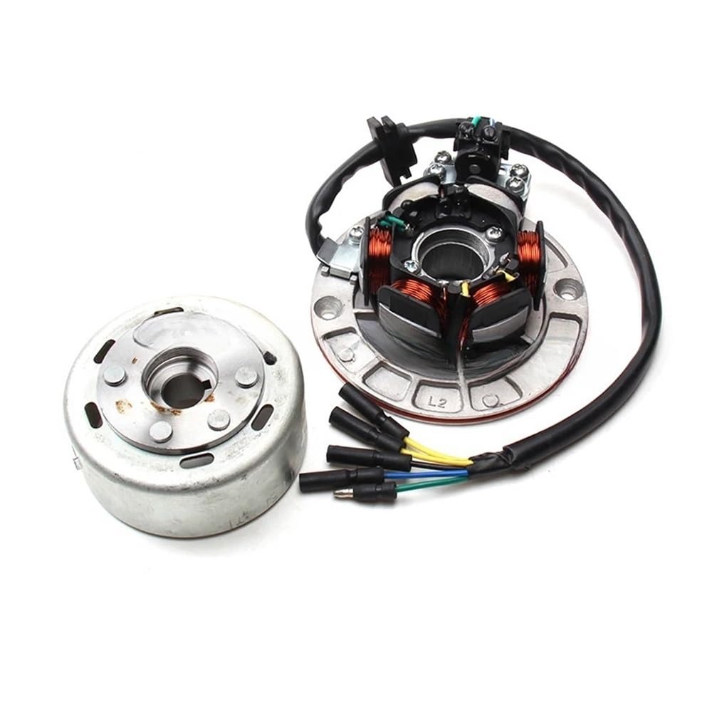 Motorrad-Generator-Statorspule Für Magneto Stator Coil Rotor Kit Mit Licht FÜR YX YINXIANG 150cc/160CC Motor Dirt Pit Bike Motorrad Pro Automic von MEndip