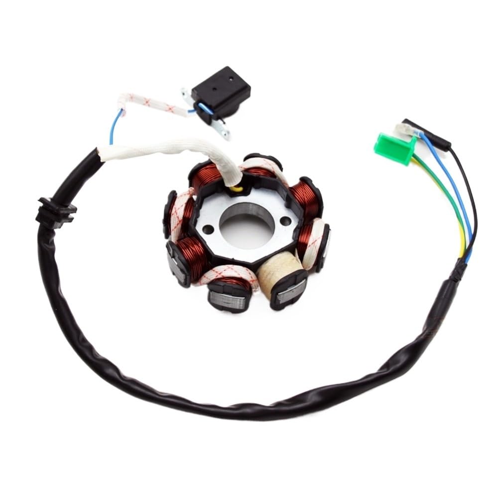 Motorrad-Generator-Statorspule Magneto STATOR 8 Spule POL Für GY6 125cc 150cc Roller ATV GO Kart ROKETA TAOTAO BMX COOSTER SUNL JCL Motorrad Motor von MEndip