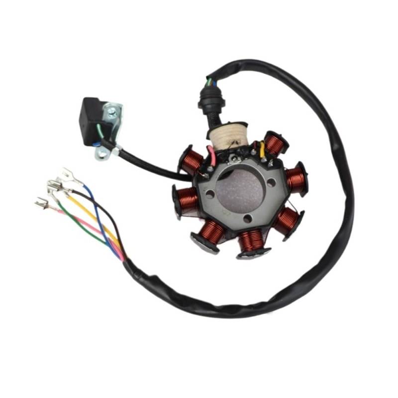 Motorrad-Generator-Statorspule Motorrad 8 Spule Magneto Schwungrad Stator Für CG 150cc 200cc 250cc Motor Pit Quad Dirt Bike ATV Go Kart Motorrad Motor von MEndip