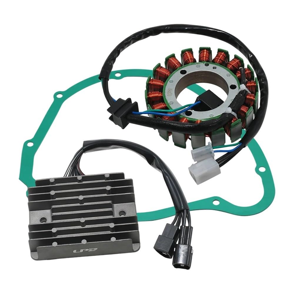 Motorrad-Generator-Statorspule Motorrad Stator Spule Regler Gleichrichter & Dichtung Generator Abdeckung Set Für SU&ZUKI VL1500 Für Intruder C1500 Für Boulevard C90 von MEndip