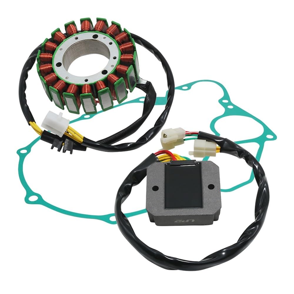 Motorrad-Generator-Statorspule Motorrad Stator Spule & Regler Gleichrichter & Dichtung Generator Abdeckung Set Für VT1100 VT1100C Für Schatten Für Geist Zubehör von MEndip