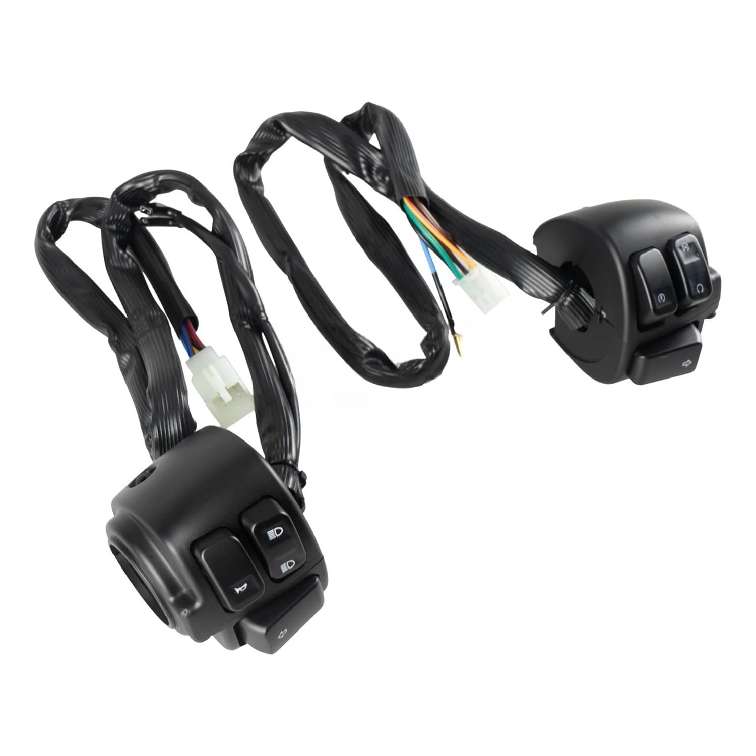 Motorrad Lenkerschalter 1 "25 Mm Motorrad Lenker Control Schalter Harness Für Ha&rley Für Softail Für Dyna Für Sportster V-Rod FXDF FXDWG 1996-2012 von MEndip