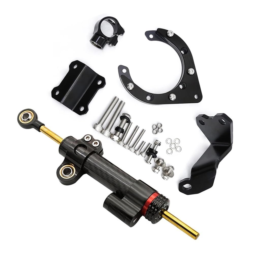 Motorrad Stabilisator Für Yam&aha MT07 FZ07 2020-2023 Motorrad Lenkung Dämpfer Stabilisator Halterung Montage Unterstützung Kit Halter Motorrad Zubehör von MEndip