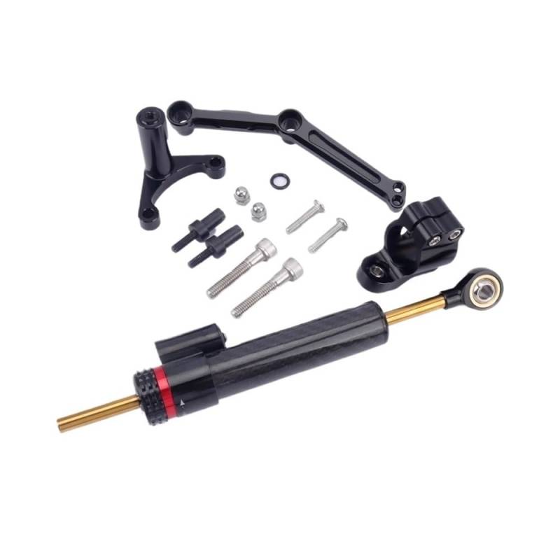 Motorrad Stabilisator Motorrad Lenkungsdämpfer Für Du&Cati Für Monster 821 2014-2021 Lenkungsdämpfer Stabilisator Halterung Kit Motorrad Zubehör von MEndip