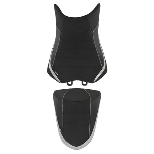 Motorradsitz 2 Stücke Vorder Fahrer Hinten Passagier Solo Sitz Gugel Kissen Pad Passagier Sitz Für Ka&wasaki Für Ninja 1000SX 2022 2023 2024 von MEndip