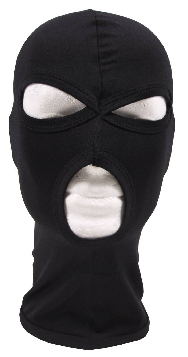 MFH Damen Gesichtsmaske Balaclava 3 Loch Dünn Masken, Schwarz, XL EU von MFH