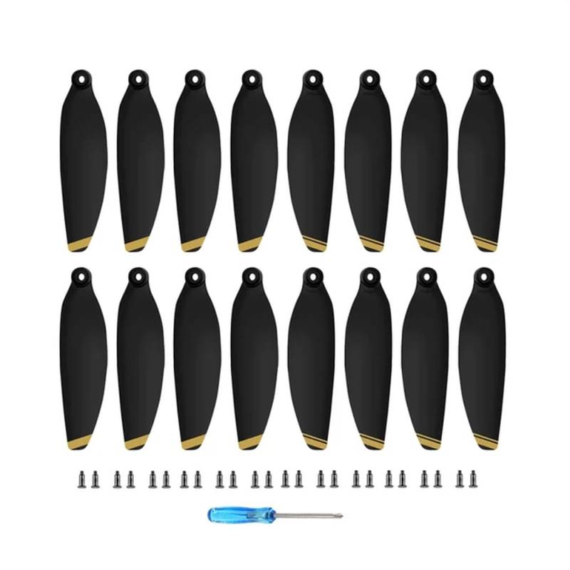 16 PCS 4726F Propeller Ersatz Kompatibel mit 2 SE Drone Kompatibel Leichte Flügel Fan Ersatzteile Zubehör(16 pcs Black Gold) von MFHgLKT