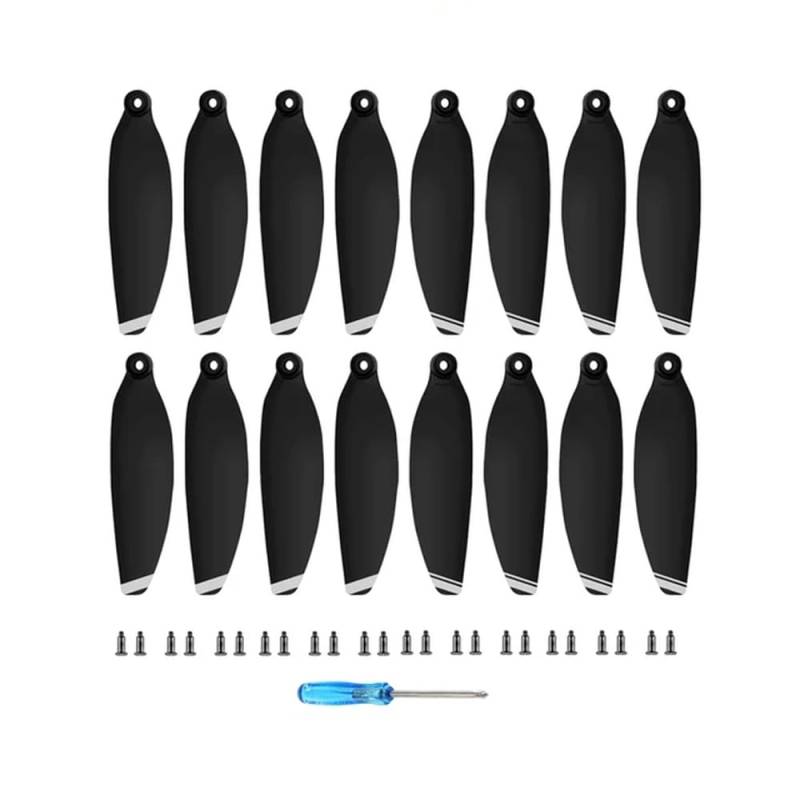 16 PCS 4726F Propeller Ersatz Kompatibel mit 2 SE Drone Kompatibel Leichte Flügel Fan Ersatzteile Zubehör(16 pcs Black Silver) von MFHgLKT