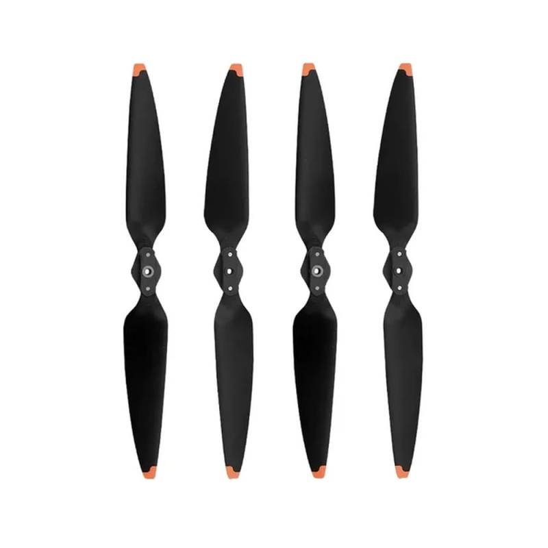 2/4 Paar geräuscharmer Propeller Kompatibel mit Air 3 Air 3S Drohnen-kompatibles Quick-Release-Klappflügel-Zubehör 8747F(2pairs Orange) von MFHgLKT