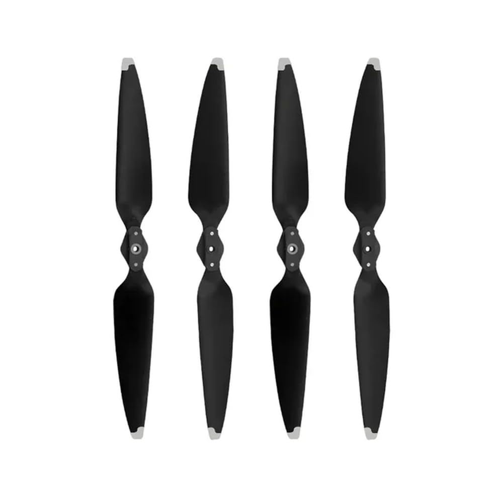 2/4 Paar geräuscharmer Propeller Kompatibel mit Air 3 Air 3S Drohnen-kompatibles Quick-Release-Klappflügel-Zubehör 8747F(2pairs Silver) von MFHgLKT