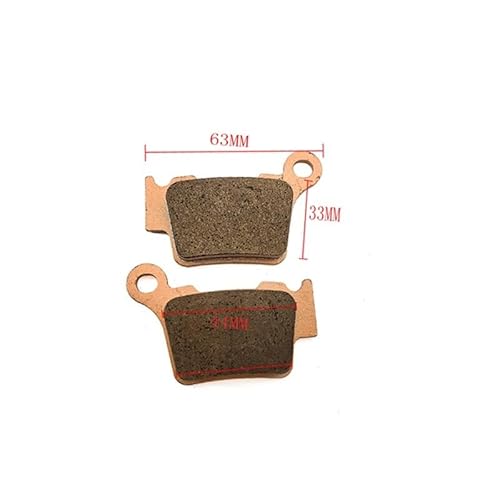 220 mm hintere Bremsscheibe, kompatibel mit 125 250 300 350 450 500 525 530 SX SX-F XC XCW EXC TPI EXC-R SMR Motorrädern(REAR BRAKE PADS) von MFHgLKT