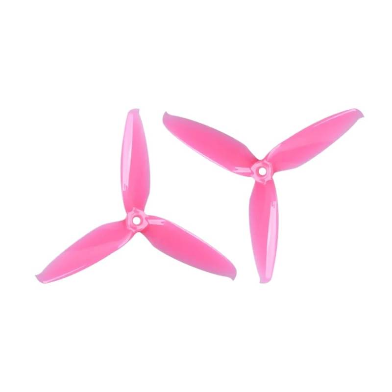 24 Stück 12 Paar 5 Zoll PC Propeller kompatibel mit FPV Racing Drones Flash 5552 5152 CW CCW(12 pair pink) von MFHgLKT