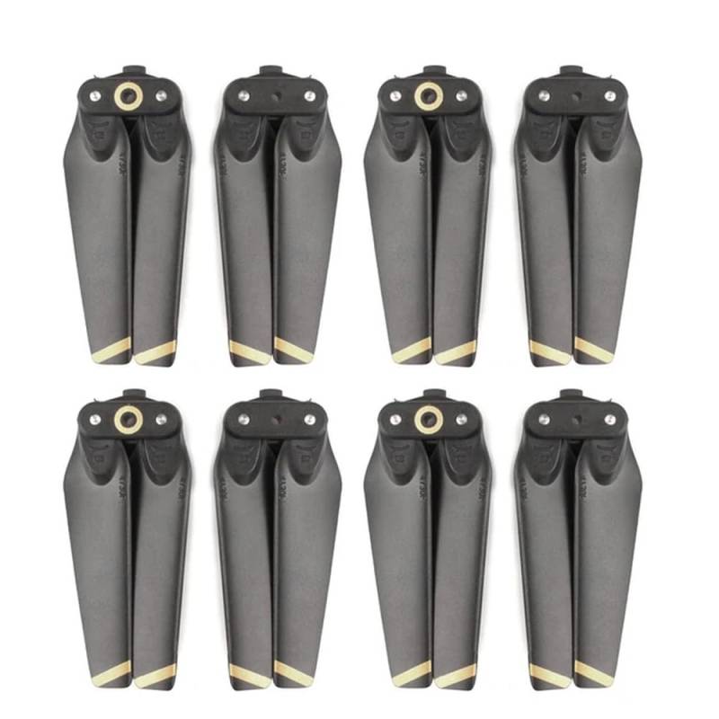 4730F Propeller kompatibel mit Spark Drone 4 oder 8 Pack Faltpropeller Ersatzzubehör CW CCW Schnellspanner(Gold stripe 4 pairs) von MFHgLKT