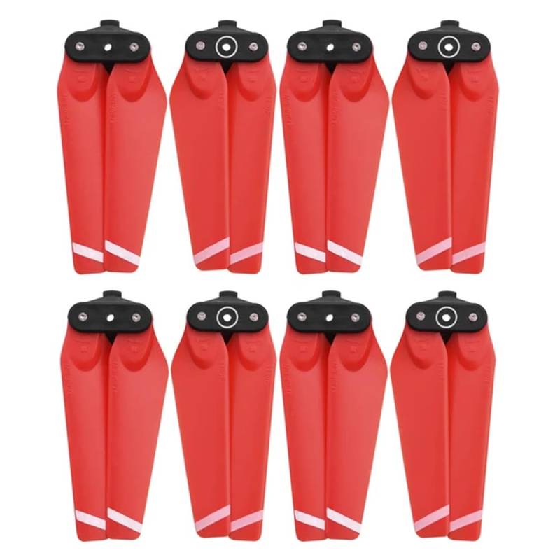 4730F Propeller kompatibel mit Spark Drone 4 oder 8 Pack Faltpropeller Ersatzzubehör CW CCW Schnellspanner(Red 4 pairs) von MFHgLKT