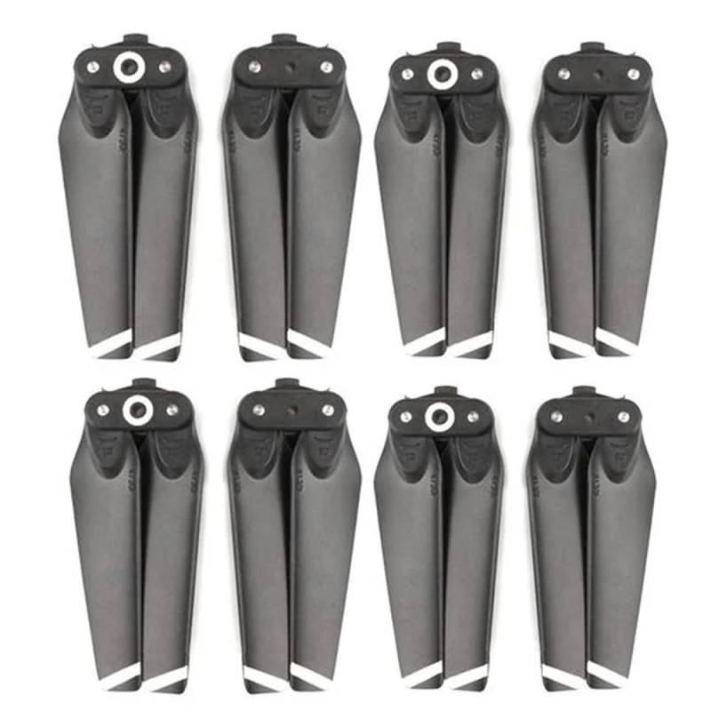 4730F Propeller kompatibel mit Spark Drone 4 oder 8 Pack Faltpropeller Ersatzzubehör CW CCW Schnellspanner(Silver stripe4 pairs) von MFHgLKT