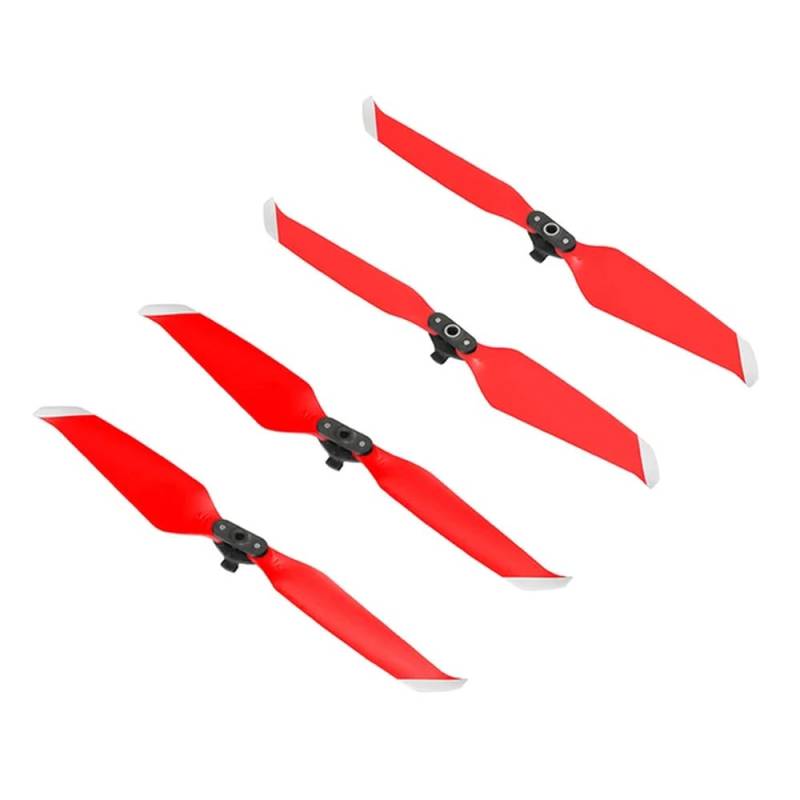 4PCS geräuscharme Propeller 7238F kompatibel mit Air 2 und Air 2S Drohnenzubehör(Red) von MFHgLKT