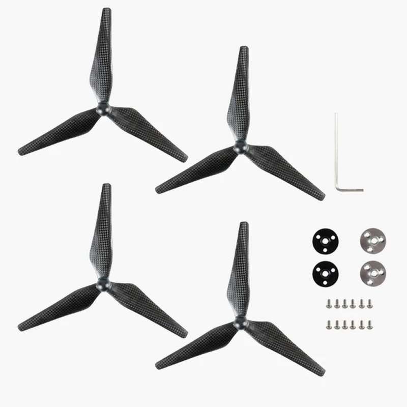 4Pcs Set 9450F Carbon Propeller Kompatibel Mit Phantom 4 Drone Teile Zubehör(4pcs black silver-3) von MFHgLKT